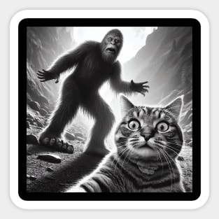 Cat found out Bigfoot exists! Sticker